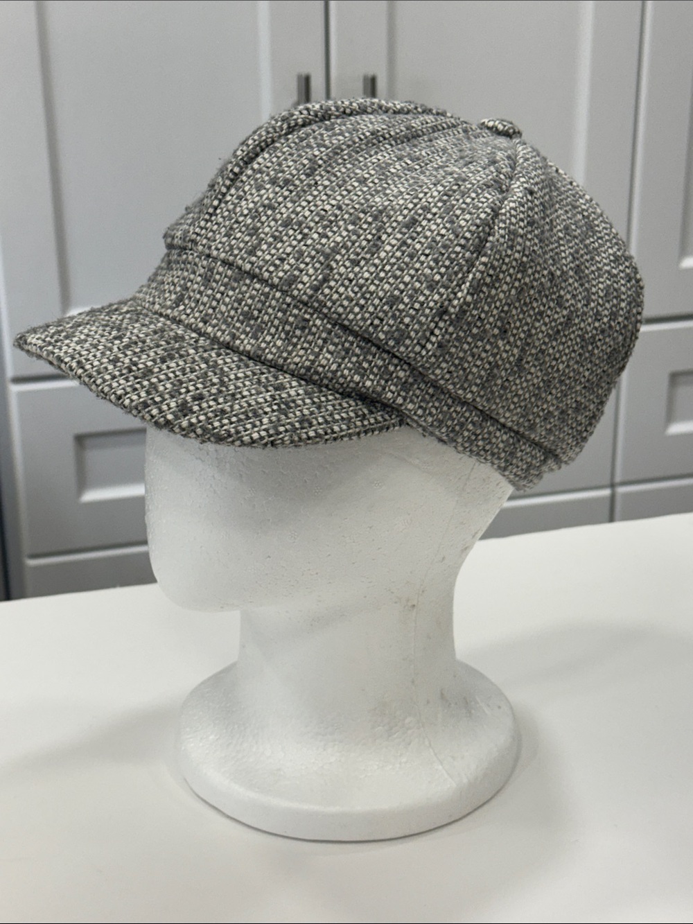 Denver Hayes Grey Tweed Newsboy Cap